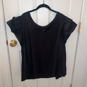Women’s A New Day Blouse with Ruffled Sleeves